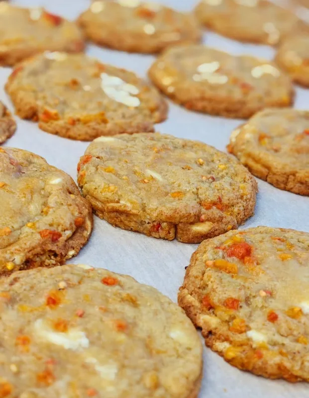 Hjortroncookies med vit choklad